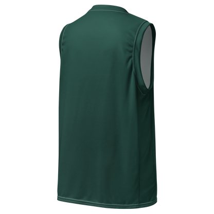 Michigan Upper Peninsula Basketball Jersey (w/ UP Outline) | Unisex - Laconic Green