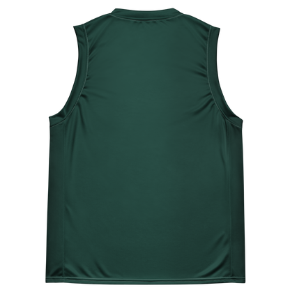 Michigan Upper Peninsula Basketball Jersey (w/ UP Outline) | Unisex - Laconic Green