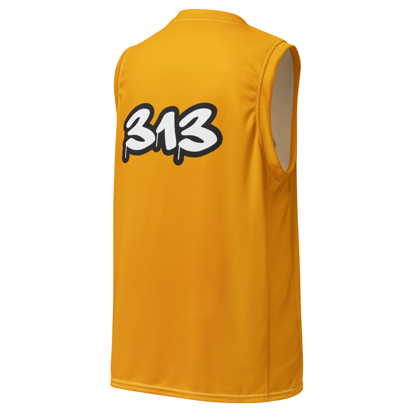 'Detroit 313' Basketball Jersey (Tag Edition) | Unisex - Birch Bark Orange