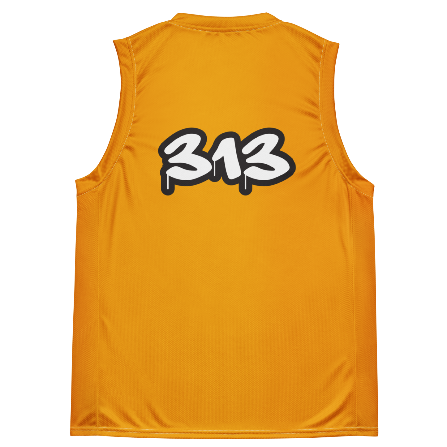 'Detroit 313' Basketball Jersey (Tag Edition) | Unisex - Birch Bark Orange