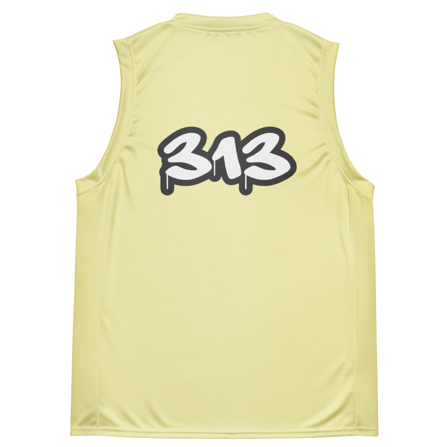 'Detroit 313' Basketball Jersey (Tag Edition) | Unisex - Canary Yellow