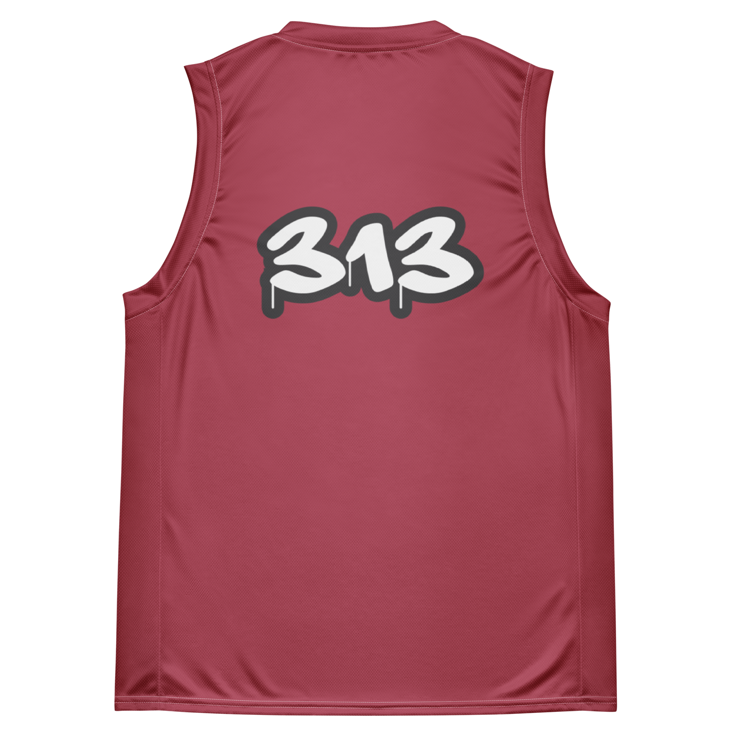 'Detroit 313' Basketball Jersey (Tag Edition) | Unisex - Popstar Pink