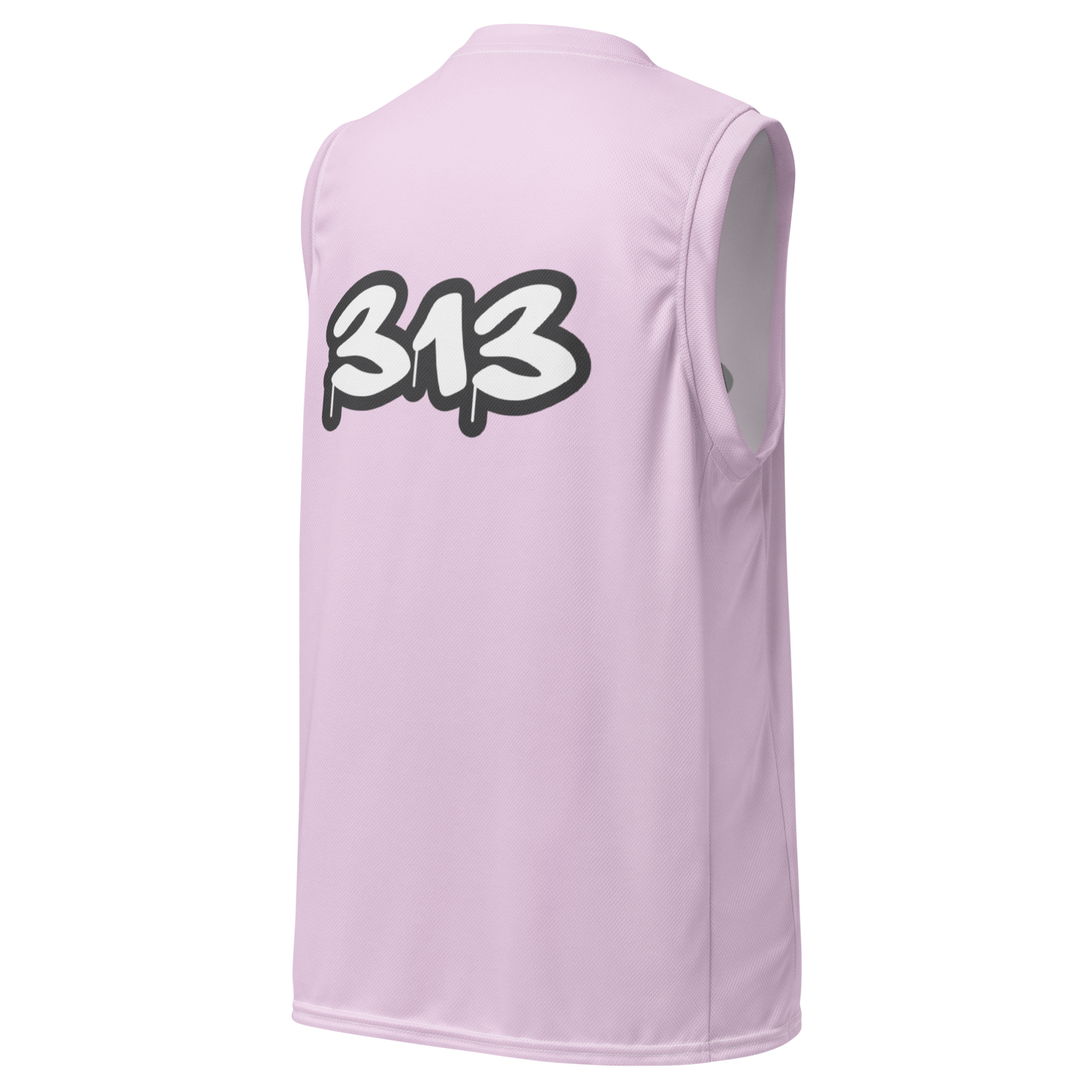 'Detroit 313' Basketball Jersey (Tag Edition) | Unisex - Pale Lavender