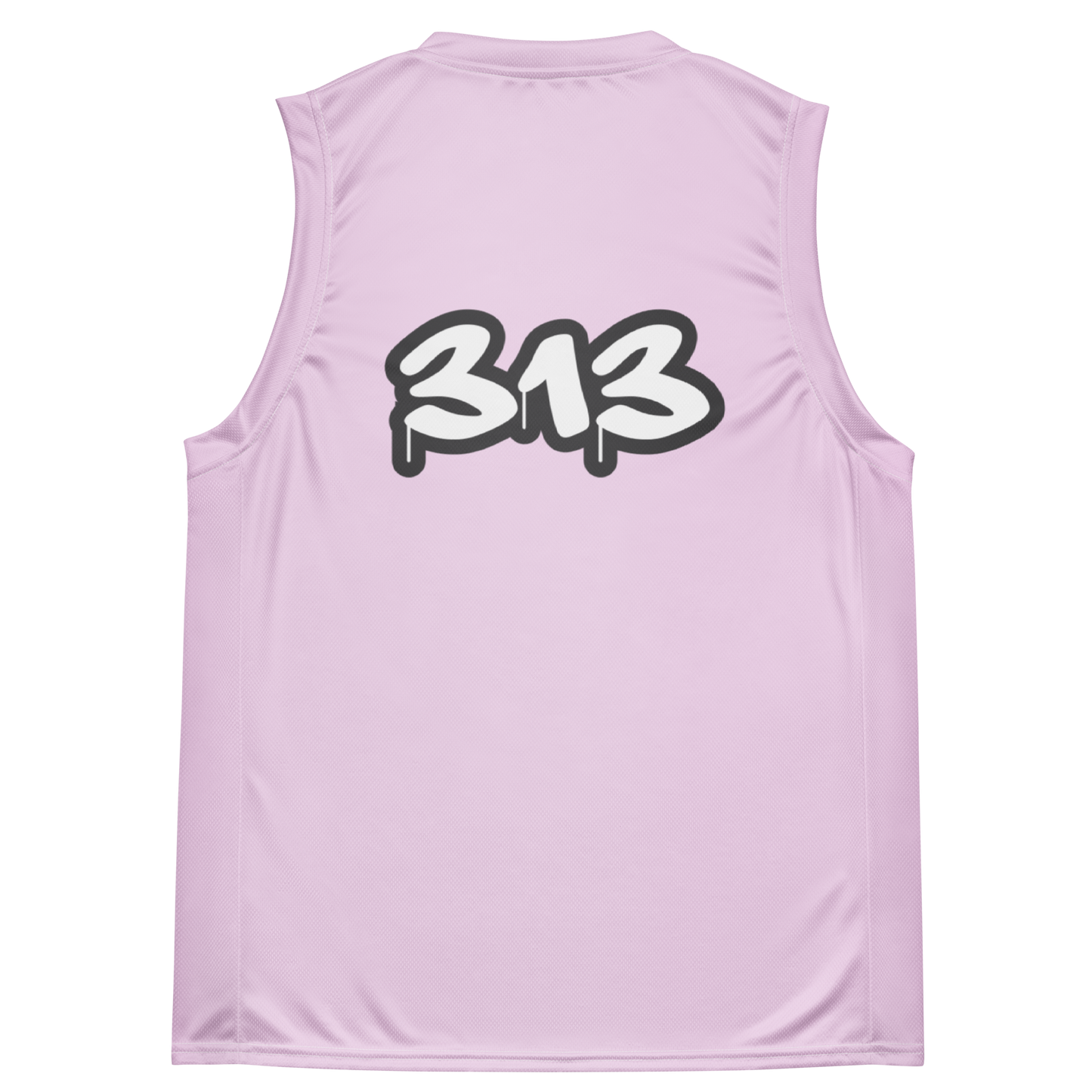 'Detroit 313' Basketball Jersey (Tag Edition) | Unisex - Pale Lavender