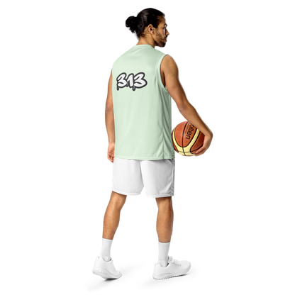 'Detroit 313' Basketball Jersey (Tag Edition) | Unisex - Dew Green