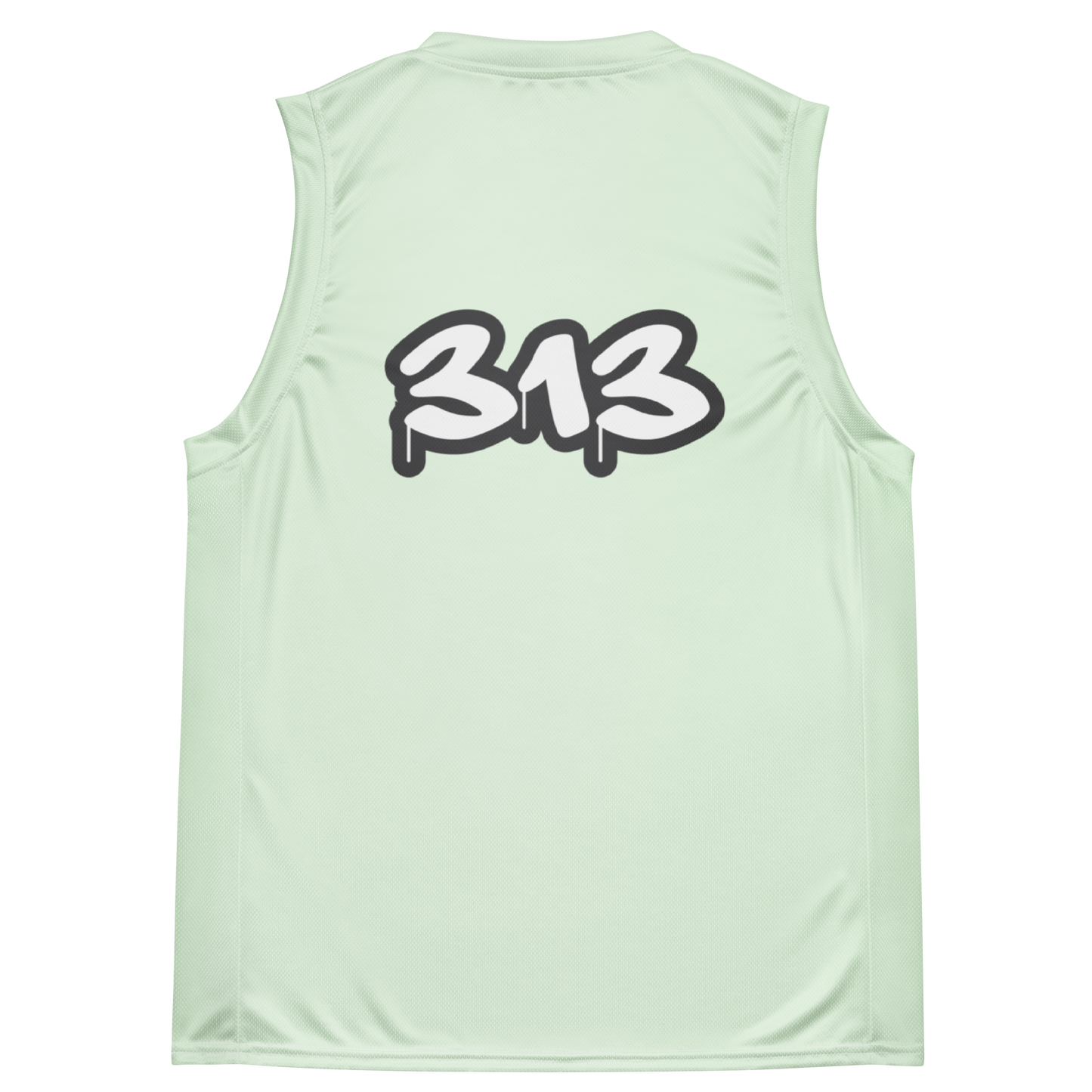 'Detroit 313' Basketball Jersey (Tag Edition) | Unisex - Dew Green