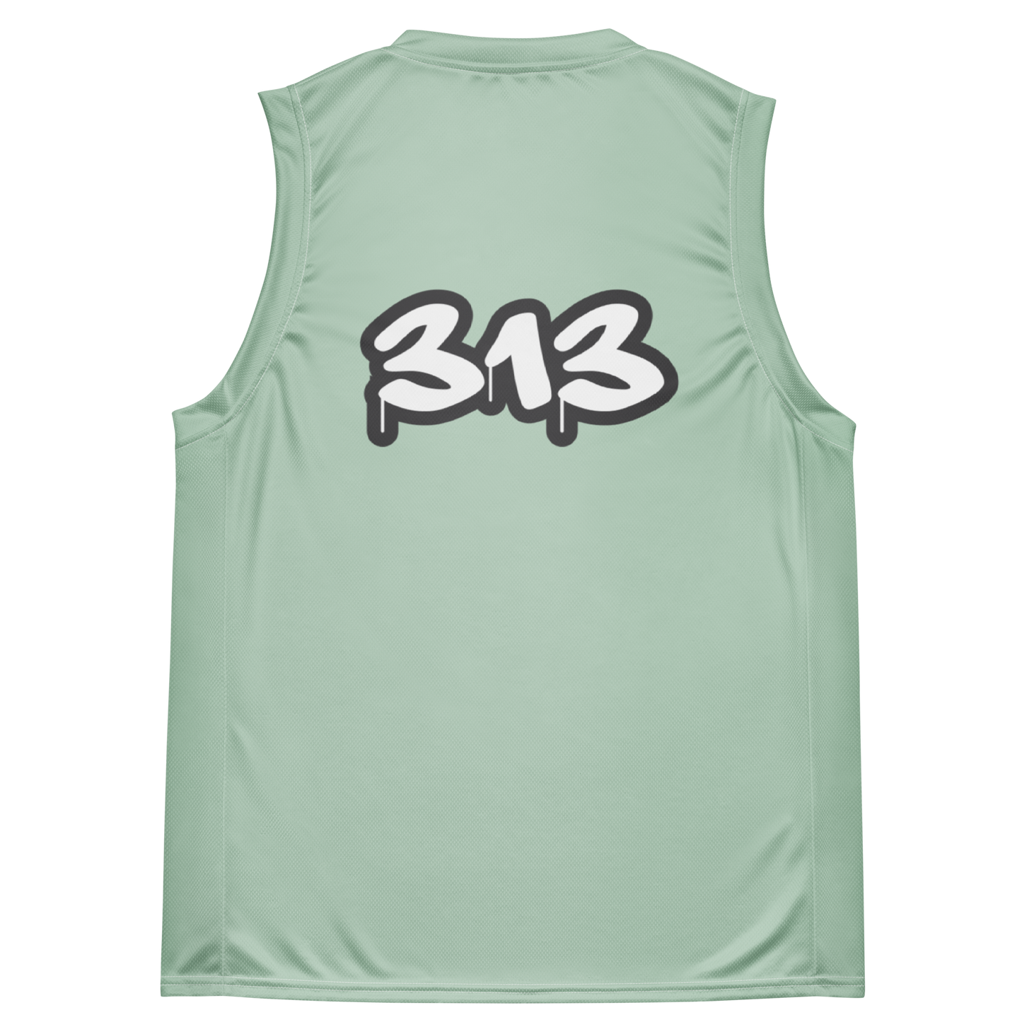 'Detroit 313' Basketball Jersey (Tag Edition) | Unisex - Sea Green