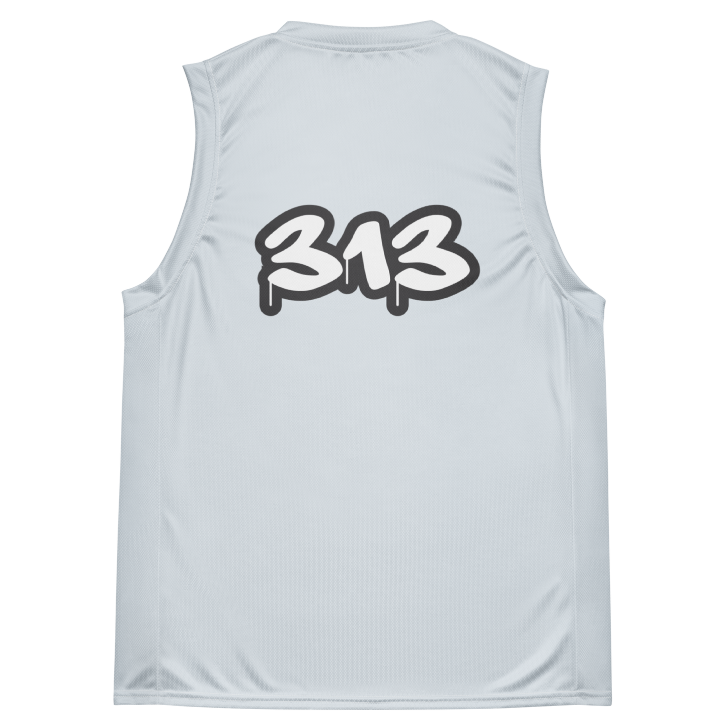 'Detroit 313' Basketball Jersey (Tag Edition) | Unisex - Gossy White