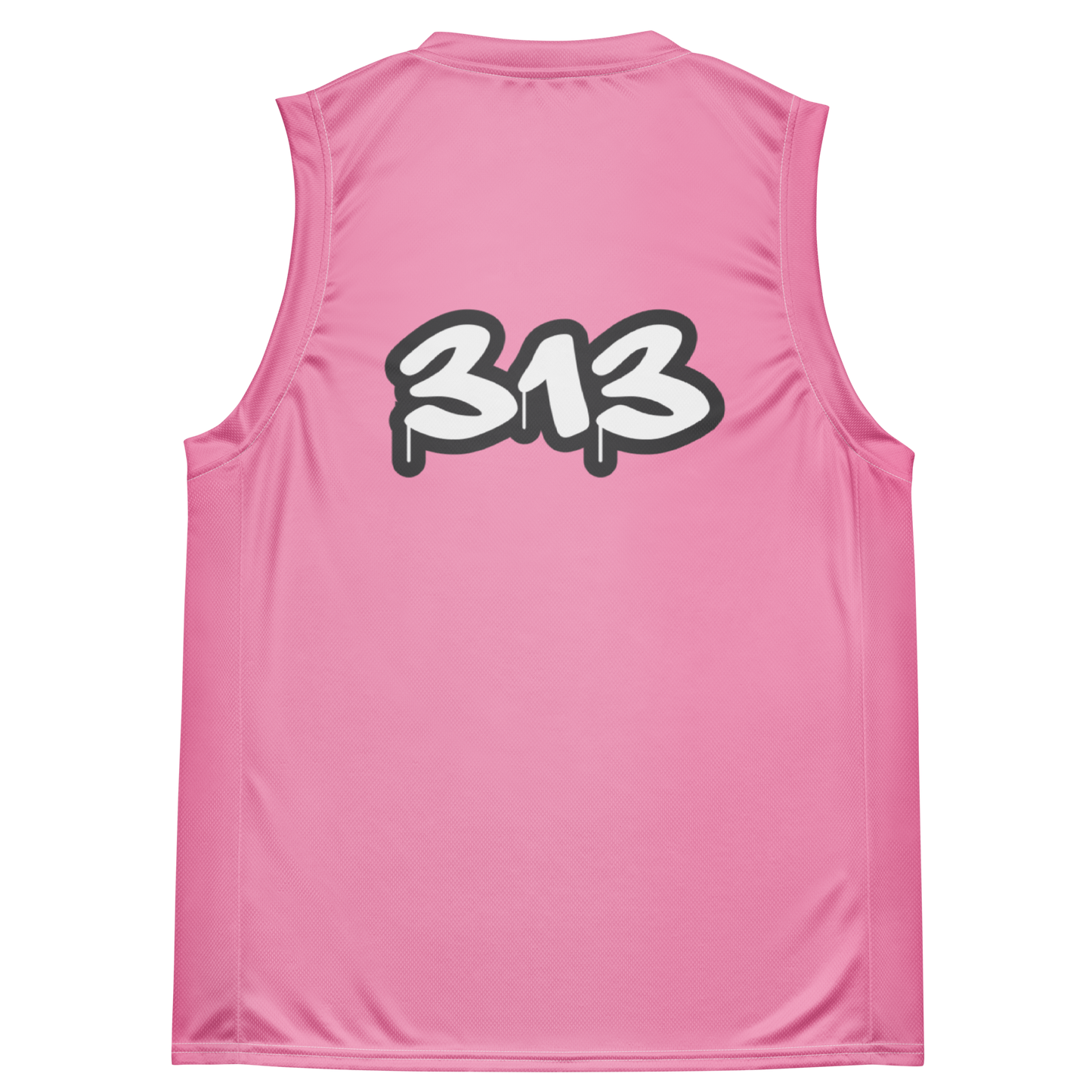 'Detroit 313' Basketball Jersey (Tag Edition) | Unisex - '67 Caddie Pink