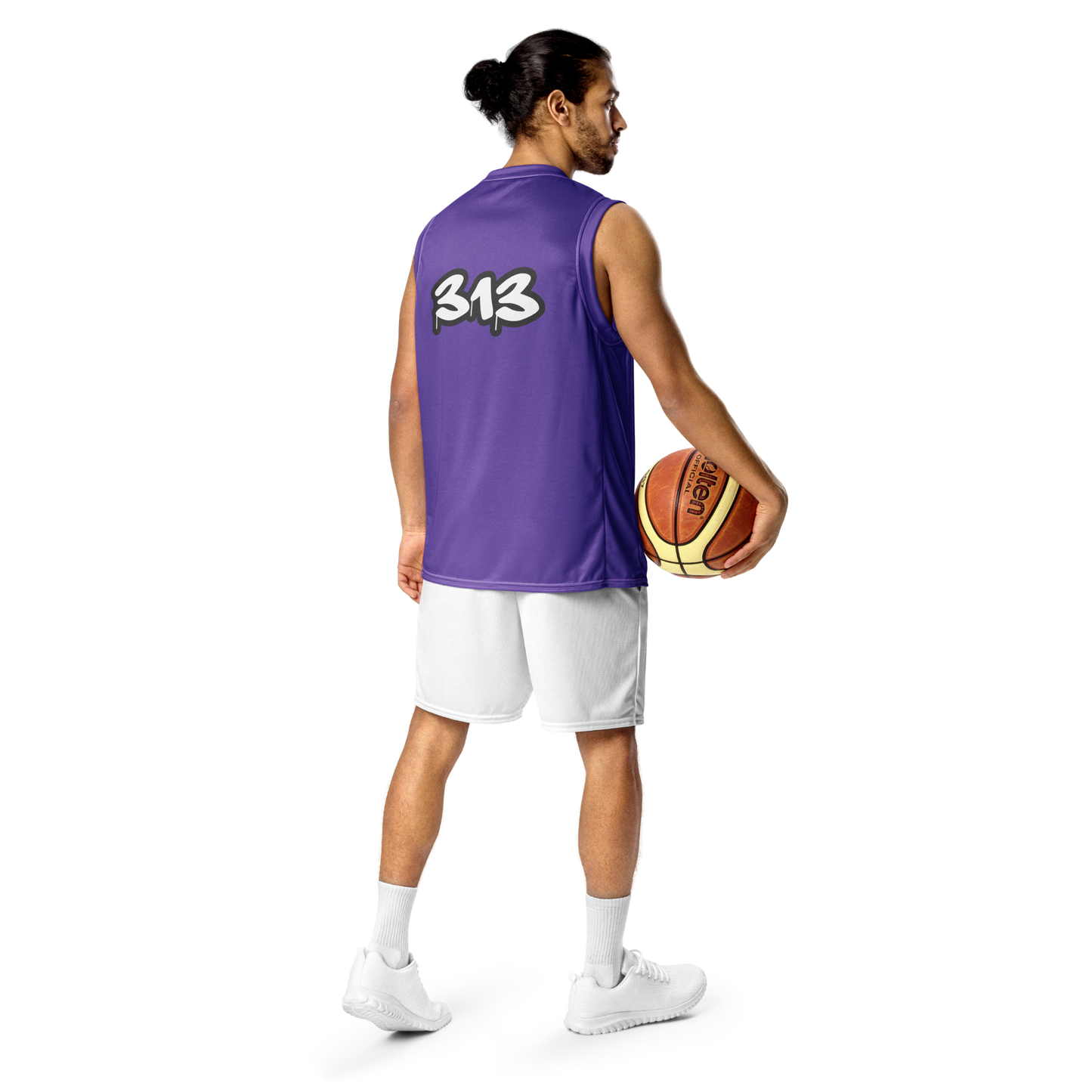 'Detroit 313' Basketball Jersey (Tag Edition) | Unisex - Lake Iris