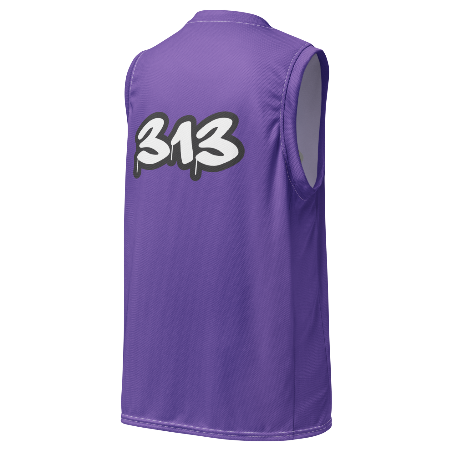 'Detroit 313' Basketball Jersey (Tag Edition) | Unisex - Lake Iris