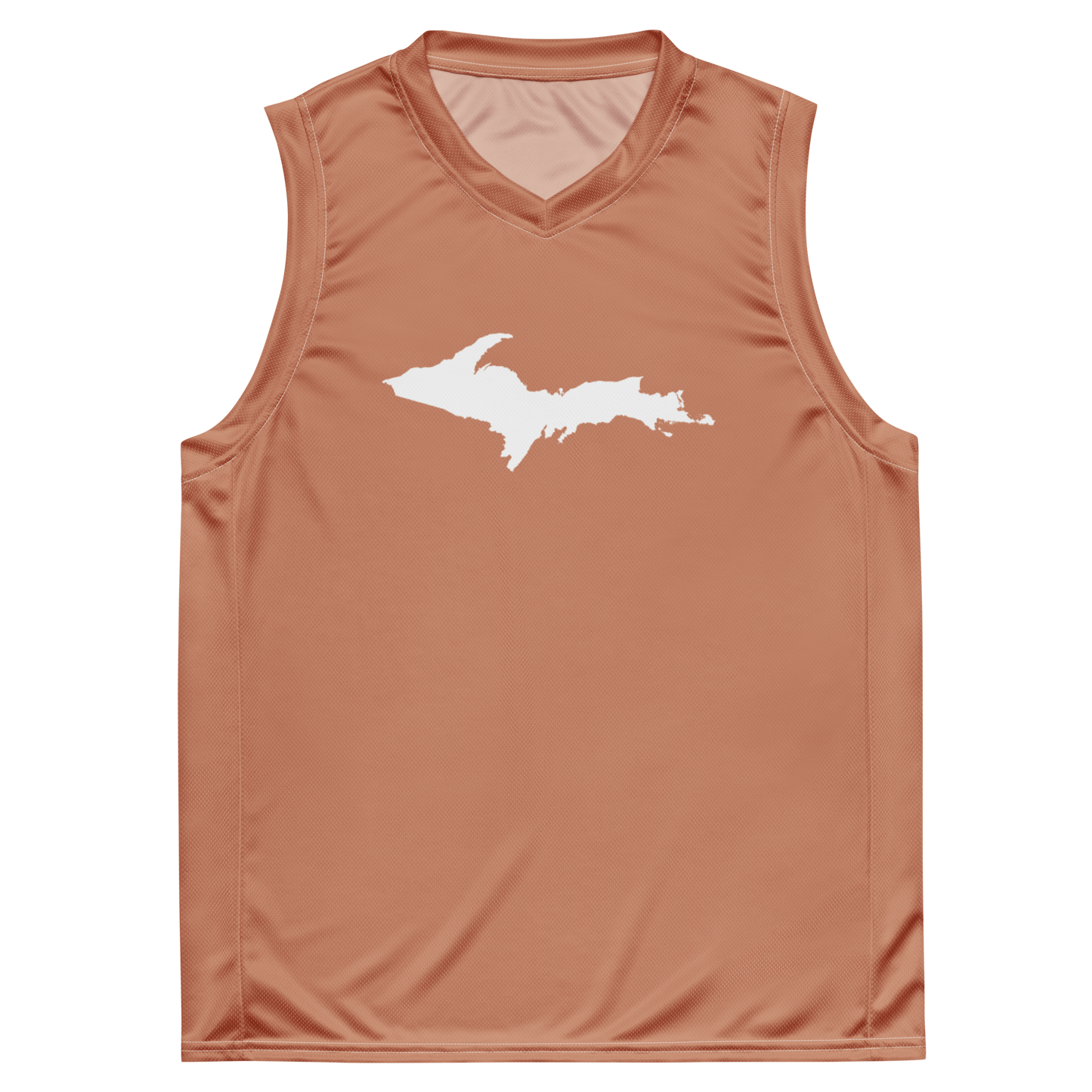 Michigan Upper Peninsula Basketball Jersey (Copper w/ UP Outline) | Unisex Recycled