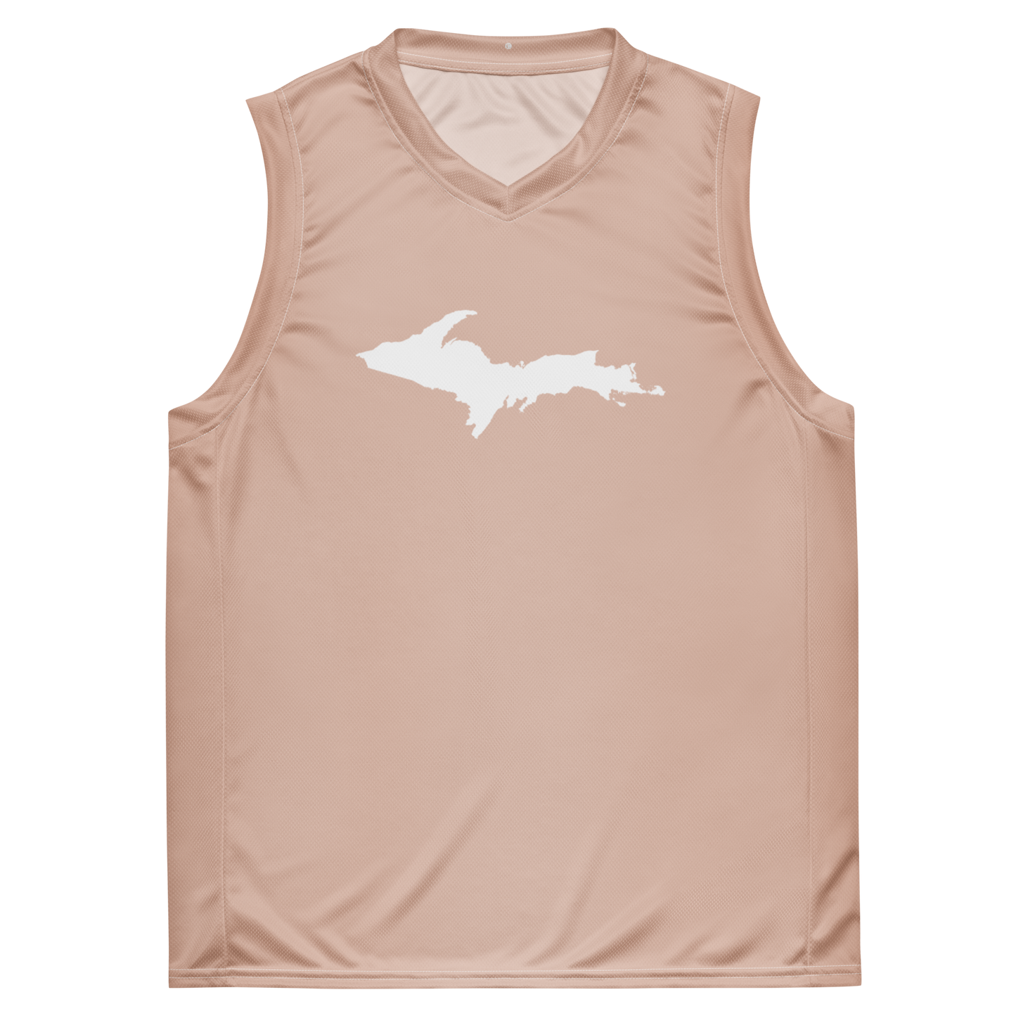 Michigan Upper Peninsula Basketball Jersey (w/ UP Outline) | Unisex - Rose Gold