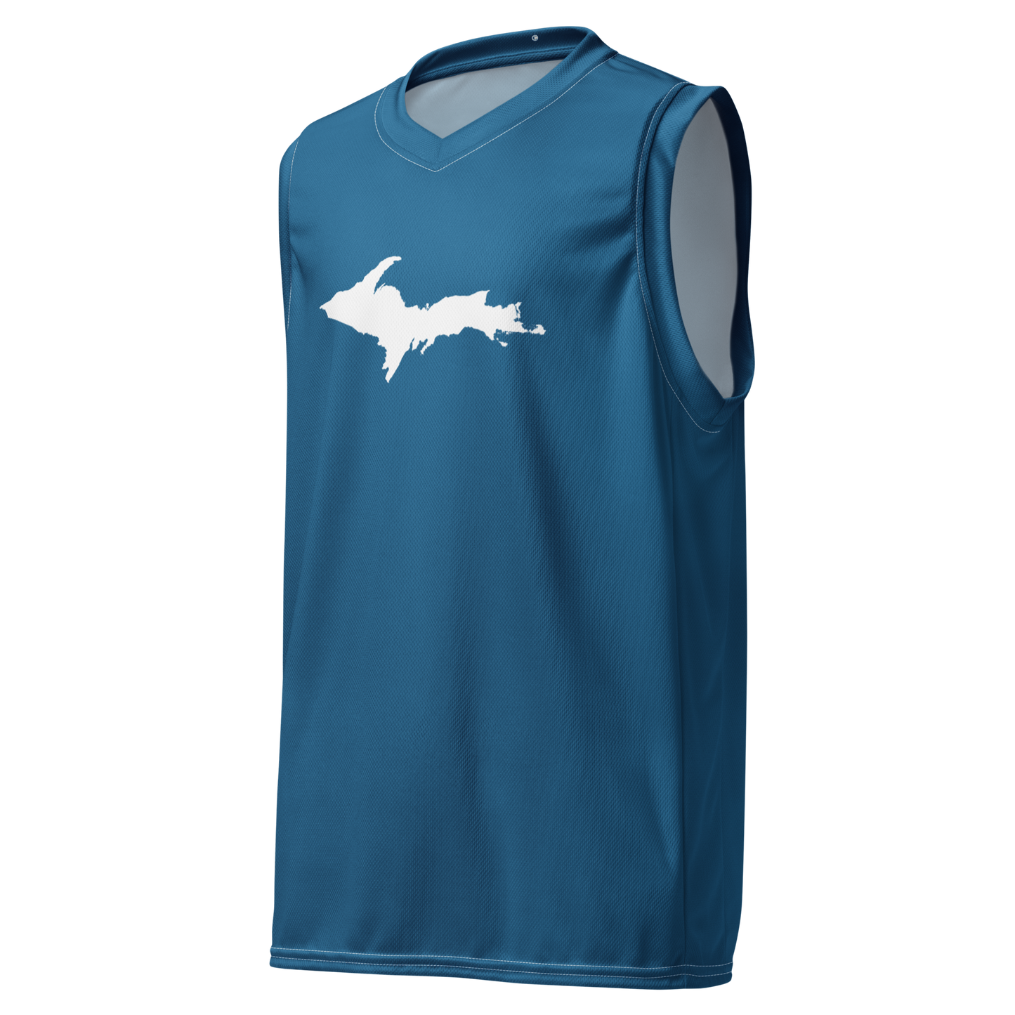 Michigan Upper Peninsula Basketball Jersey (w/ UP Outline) | Unisex - Blueberry