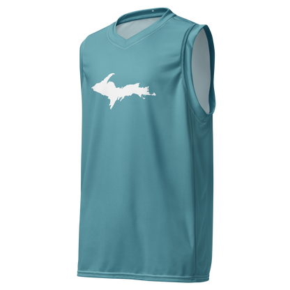 Michigan Upper Peninsula Basketball Jersey (w/ UP Outline) | Unisex - Lake Huron