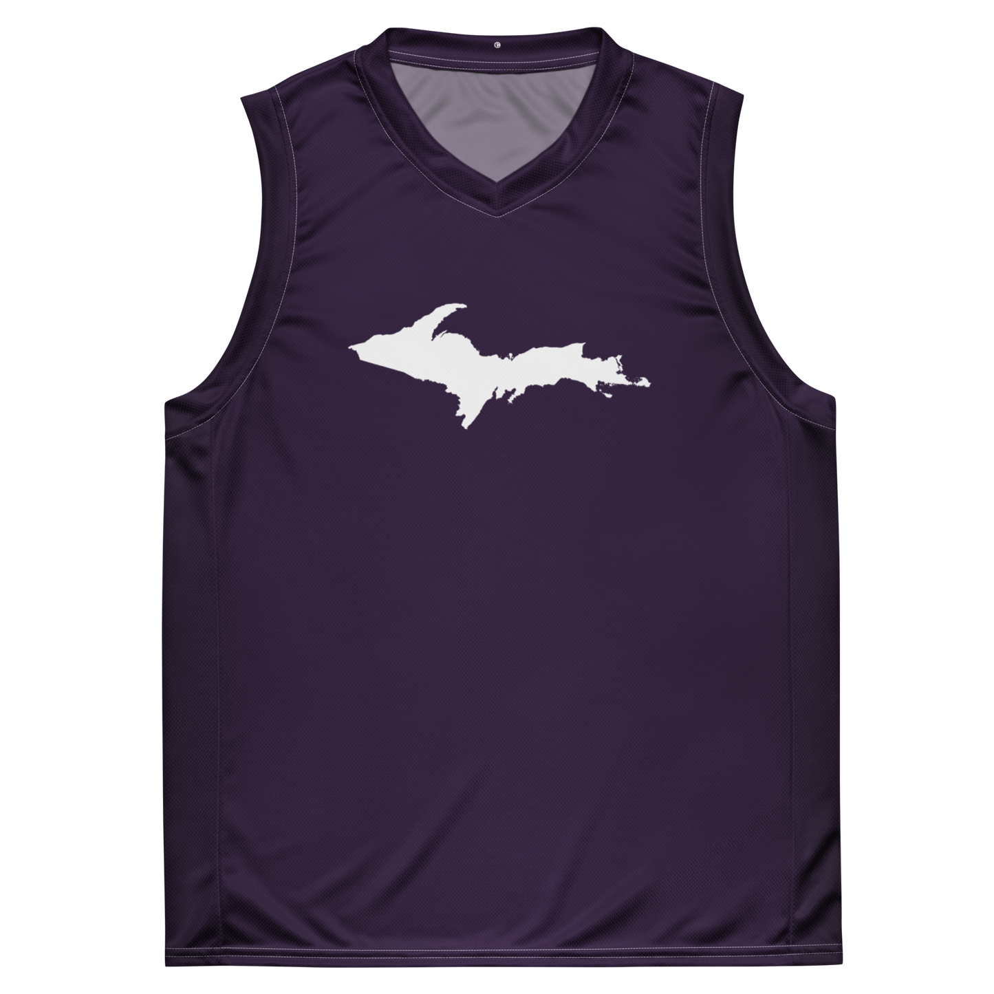 Michigan Upper Peninsula Basketball Jersey (w/ UP Outline) | Unisex - Blackcurrant