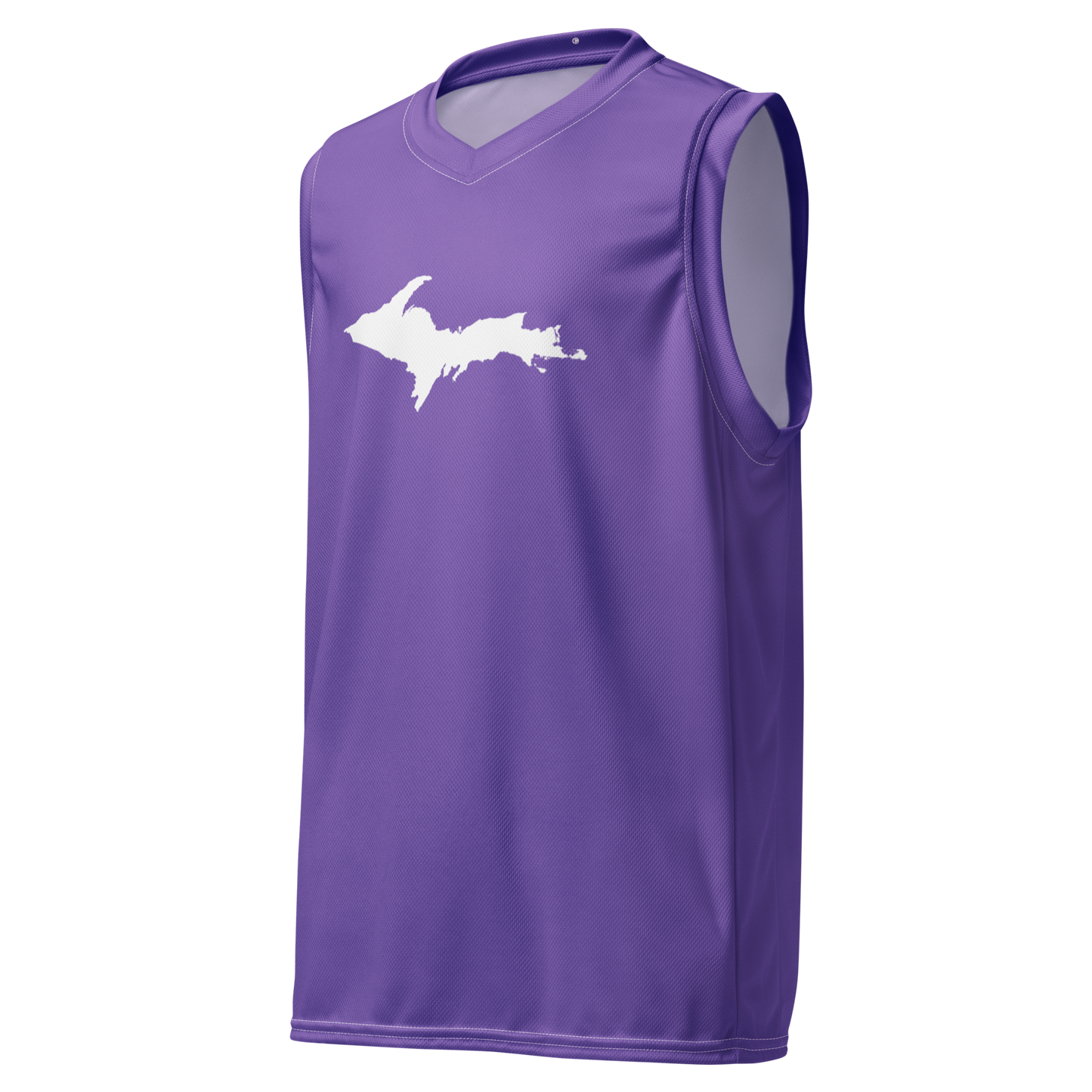 Michigan Upper Peninsula Basketball Jersey (w/ UP Outline) | Unisex - Lake Iris