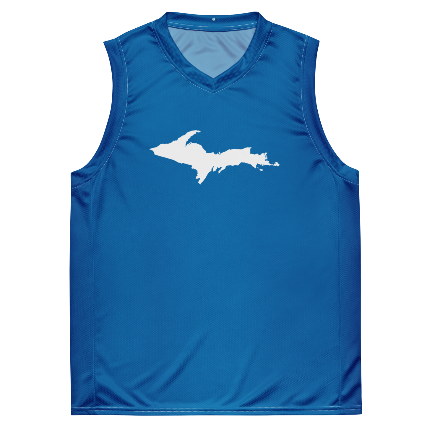 Michigan Upper Peninsula Basketball Jersey (w/ UP Outline) | Unisex - Azure