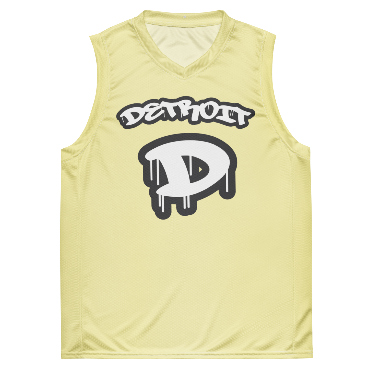 'Detroit 313' Basketball Jersey (Tag Edition) | Unisex - Canary Yellow