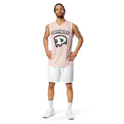 'Detroit 313' Basketball Jersey (Tag Edition) | Unisex - Champagne Pink