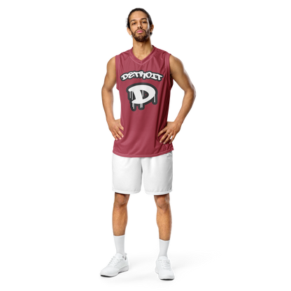 'Detroit 313' Basketball Jersey (Tag Edition) | Unisex - Popstar Pink