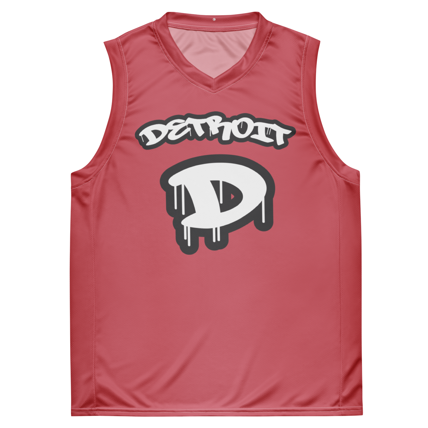 'Detroit 313' Basketball Jersey (Tag Edition) | Unisex - Watermelon Pink