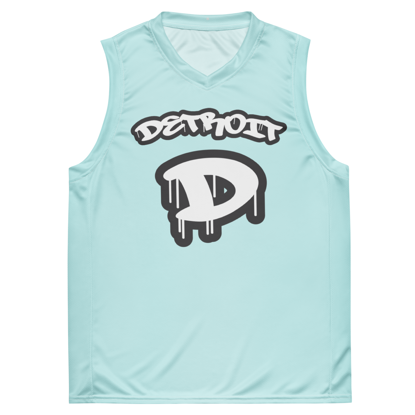 'Detroit 313' Basketball Jersey (Tag Edition) | Unisex - Cyan