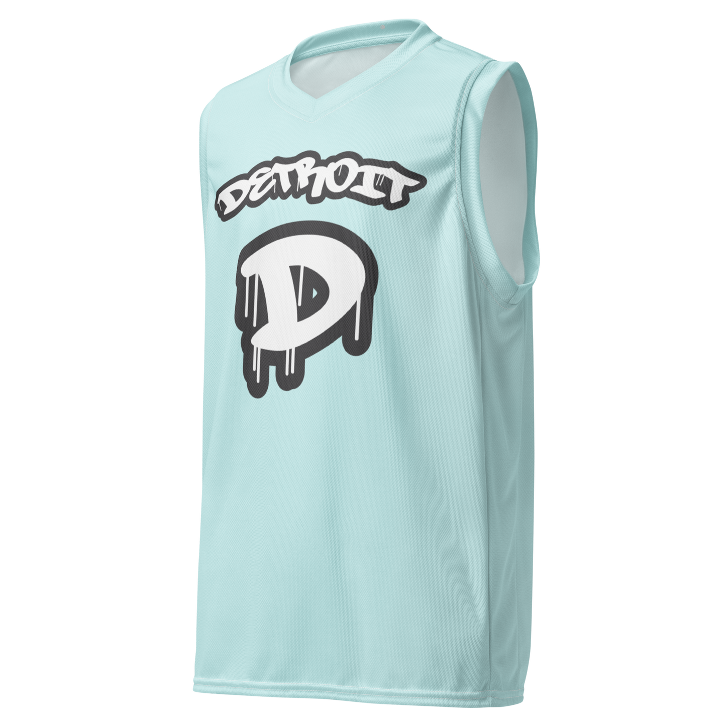 'Detroit 313' Basketball Jersey (Tag Edition) | Unisex - Cyan