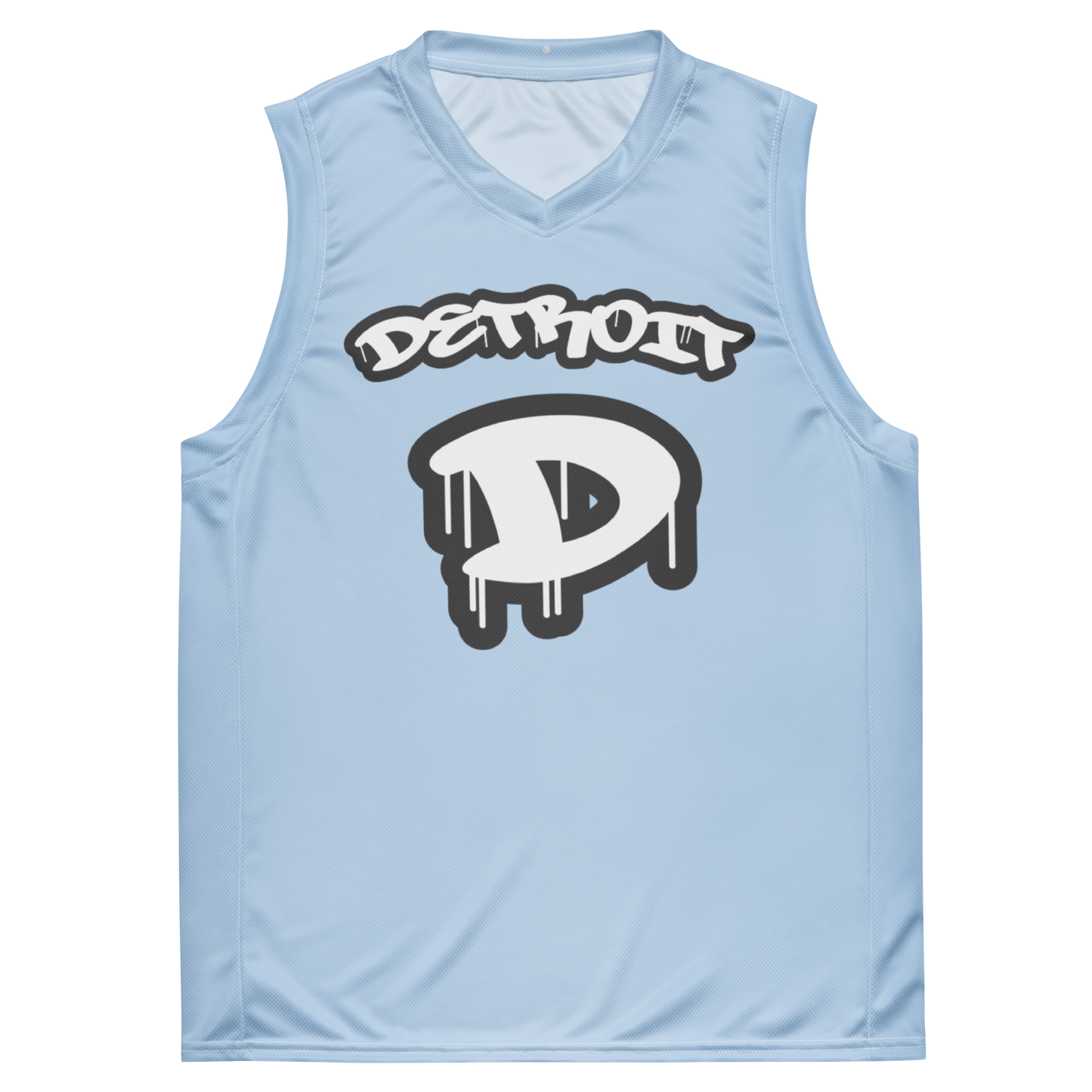 'Detroit 313' Basketball Jersey (Tag Edition) | Unisex - Light Blue