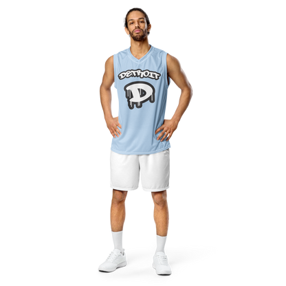 'Detroit 313' Basketball Jersey (Tag Edition) | Unisex - Light Blue