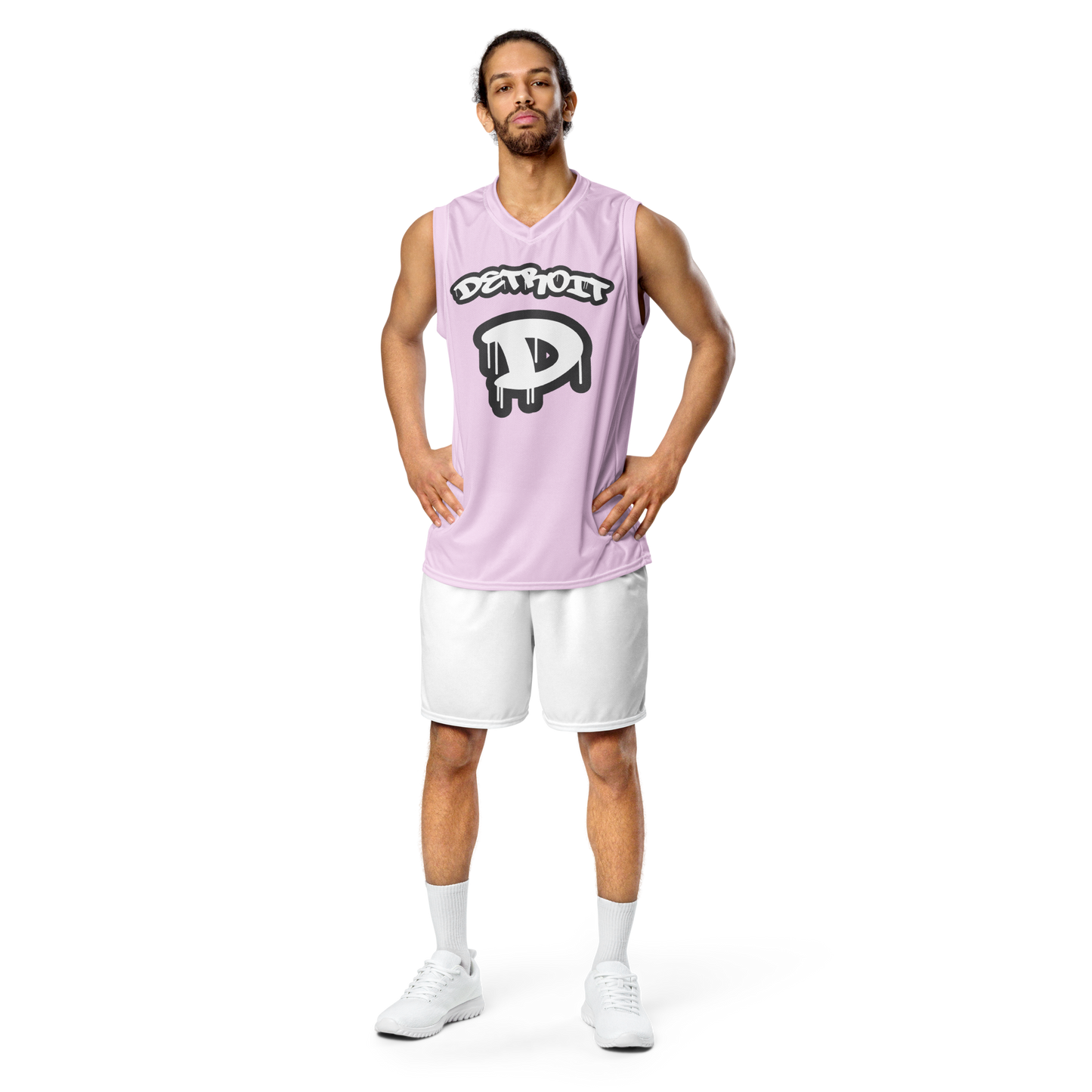 'Detroit 313' Basketball Jersey (Tag Edition) | Unisex - Pale Lavender