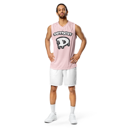 'Detroit 313' Basketball Jersey (Tag Edition) | Unisex - Pale Pink