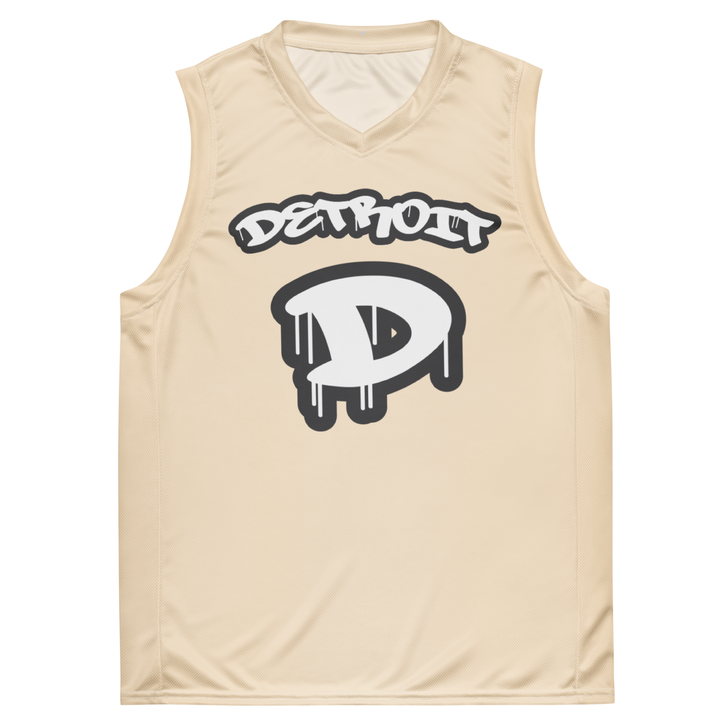 'Detroit 313' Basketball Jersey (Tag Edition) | Unisex - Champagne White