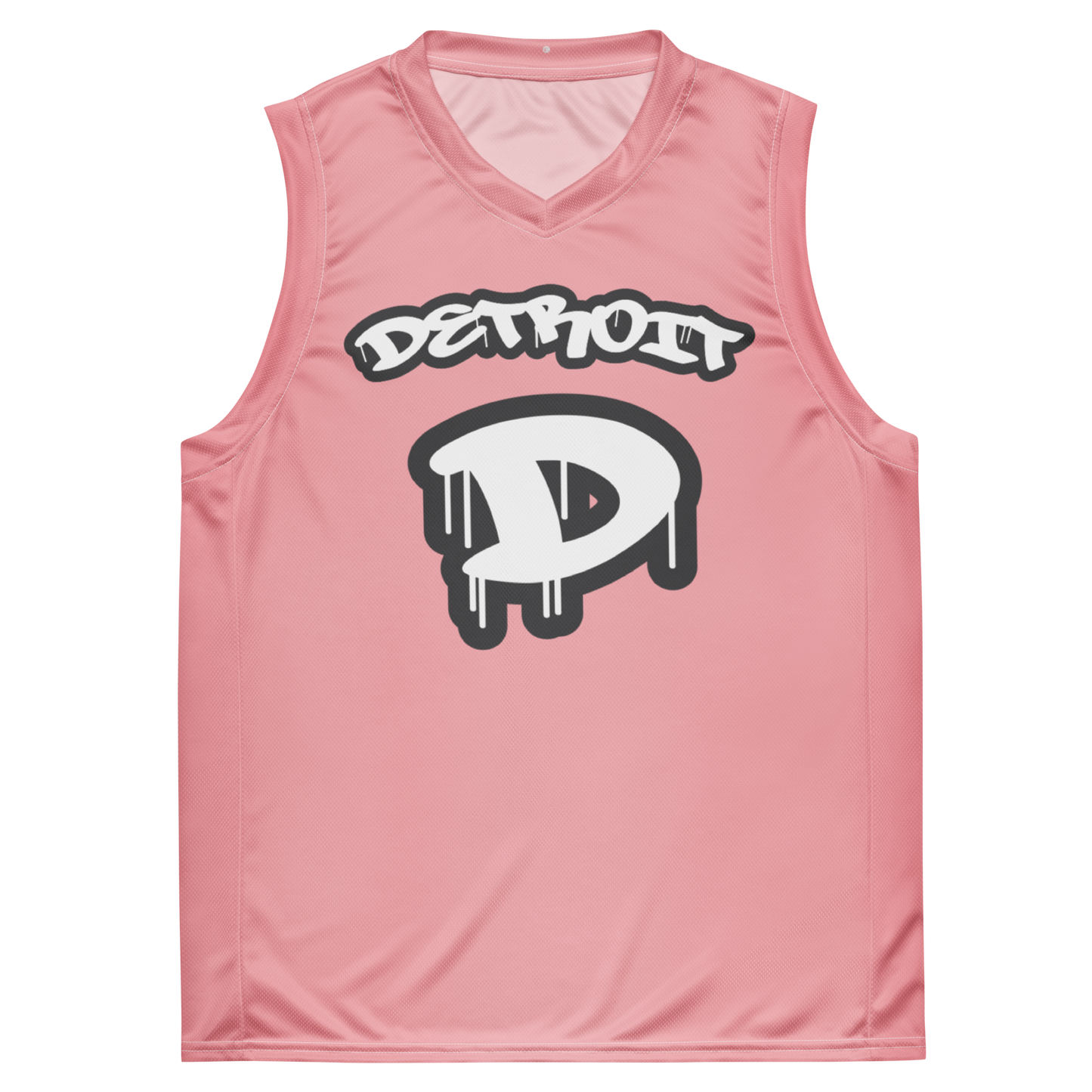 'Detroit 313' Basketball Jersey (Tag Edition) | Unisex - Strawberry Pink