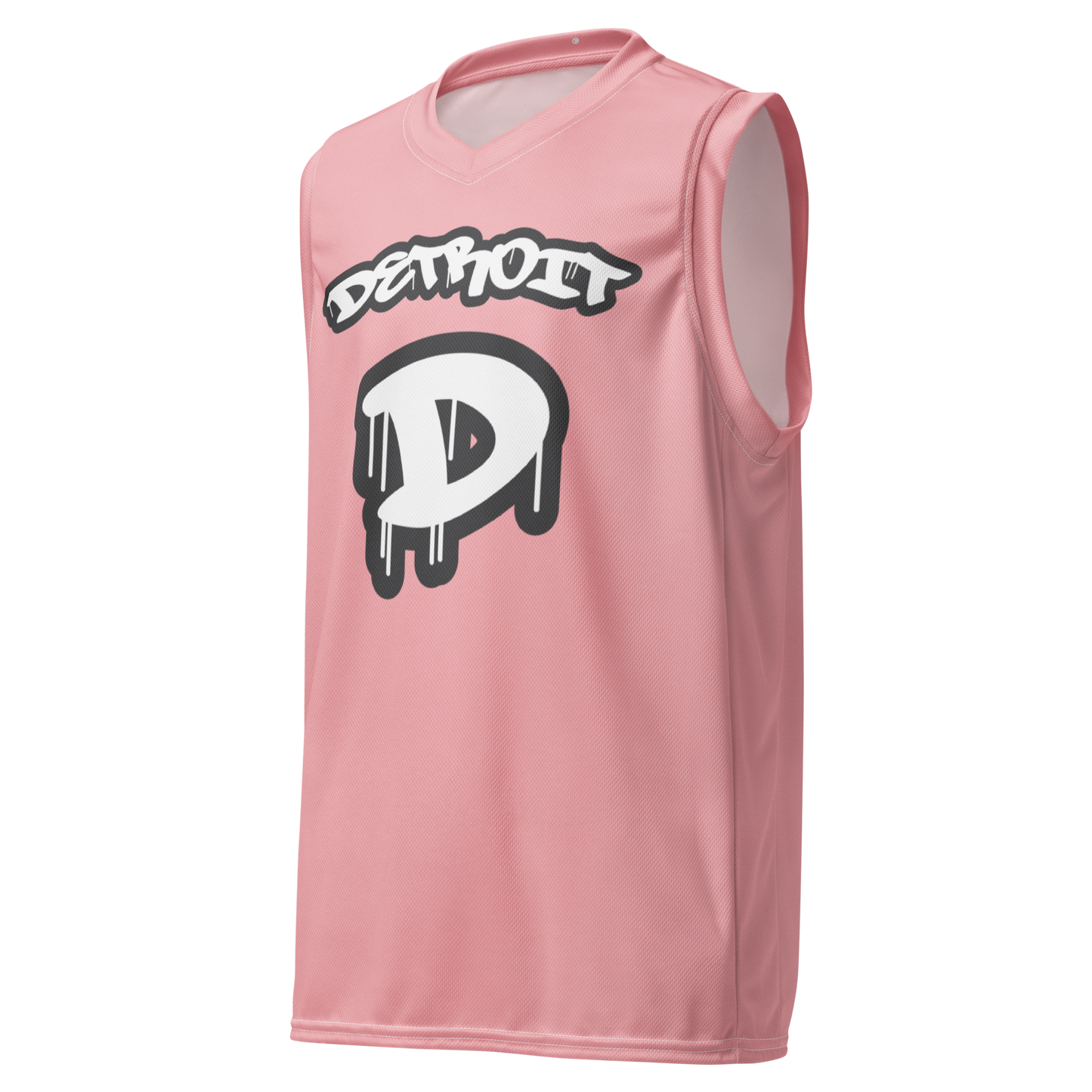 'Detroit 313' Basketball Jersey (Tag Edition) | Unisex - Strawberry Pink