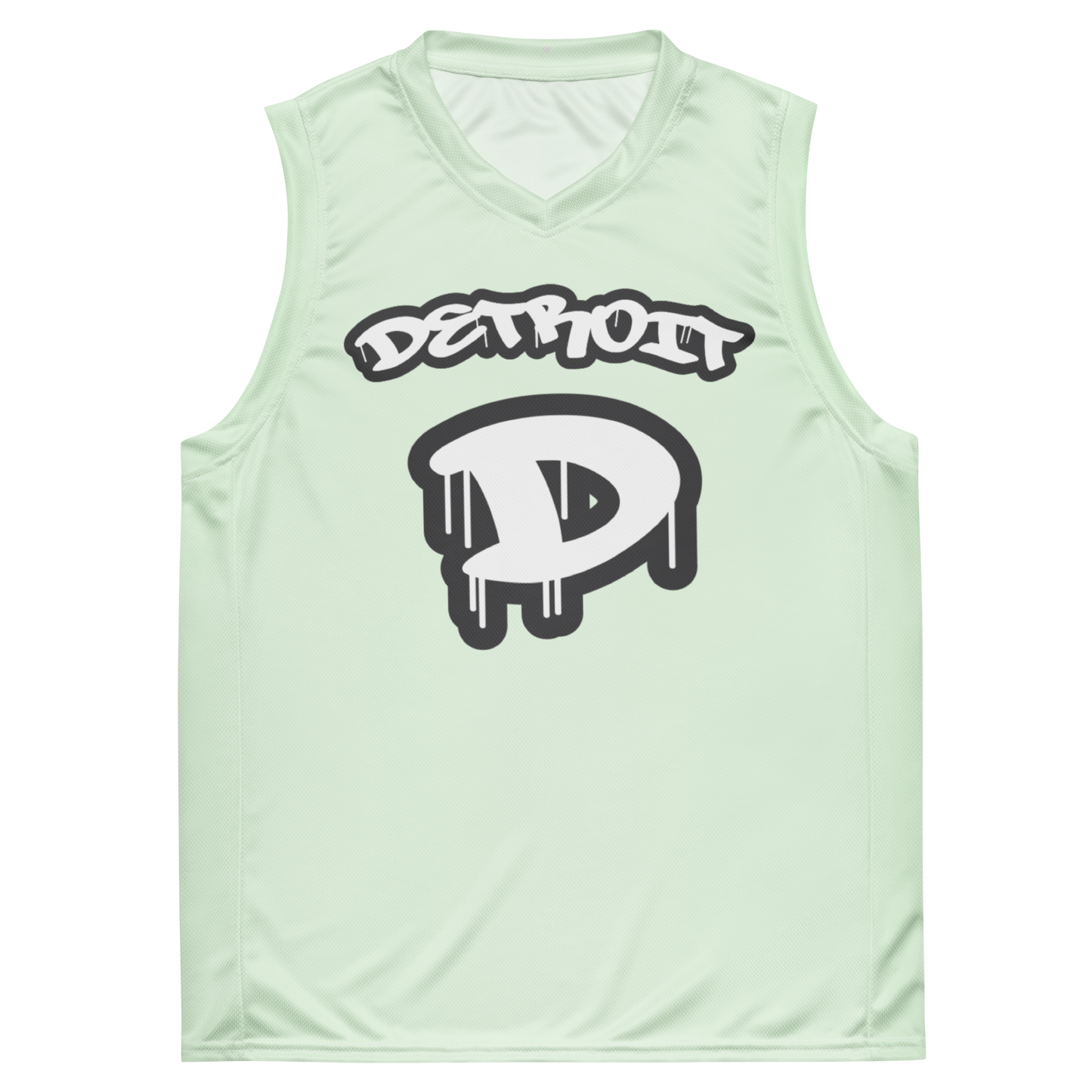 'Detroit 313' Basketball Jersey (Tag Edition) | Unisex - Dew Green