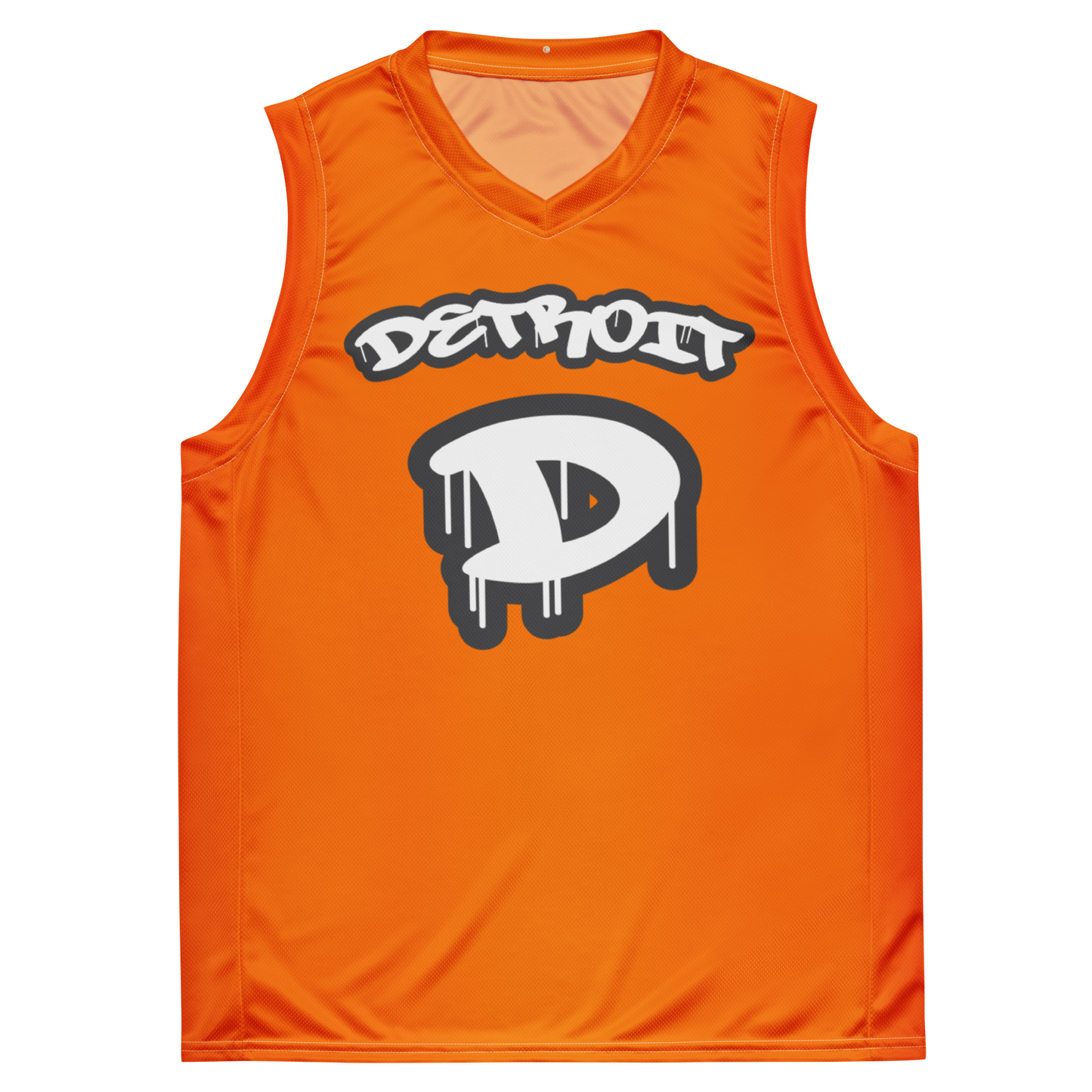 'Detroit 313' Basketball Jersey (Tag Edition) | Unisex - Safety Orange