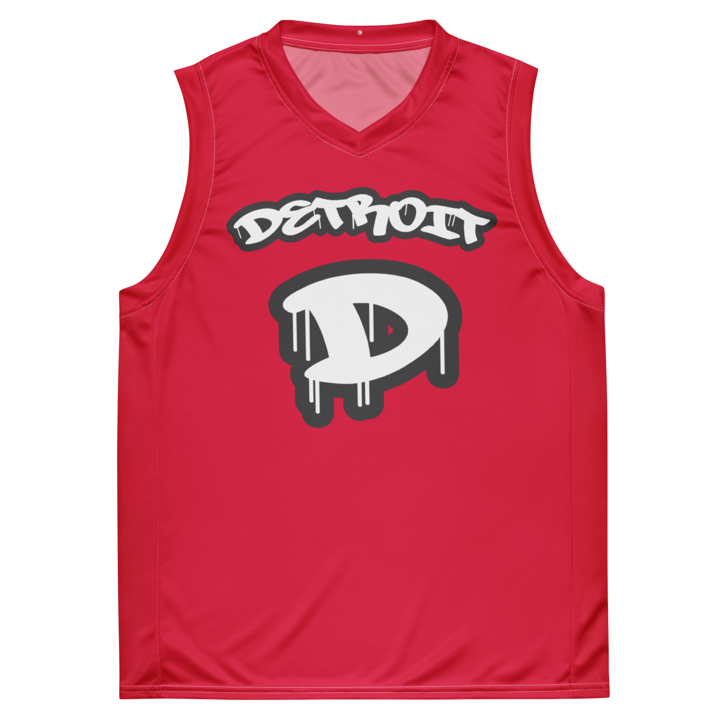 'Detroit 313' Basketball Jersey (Tag Edition) | Unisex - Lighthouse Red