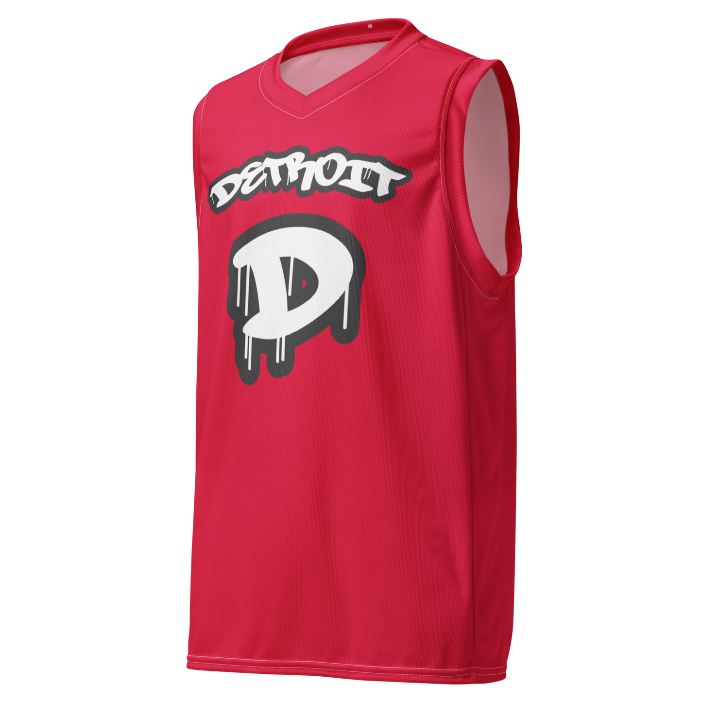 'Detroit 313' Basketball Jersey (Tag Edition) | Unisex - Lighthouse Red