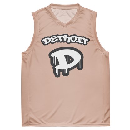 'Detroit 313' Basketball Jersey (Tag Edition) | Unisex - Rose Gold