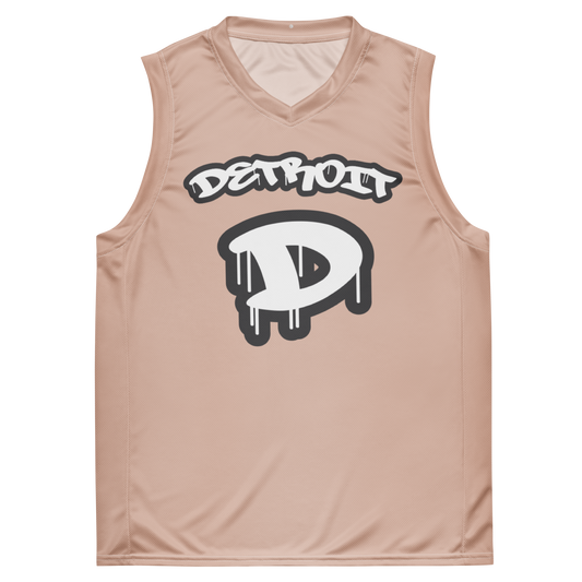 'Detroit 313' Basketball Jersey (Tag Edition) | Unisex - Rose Gold