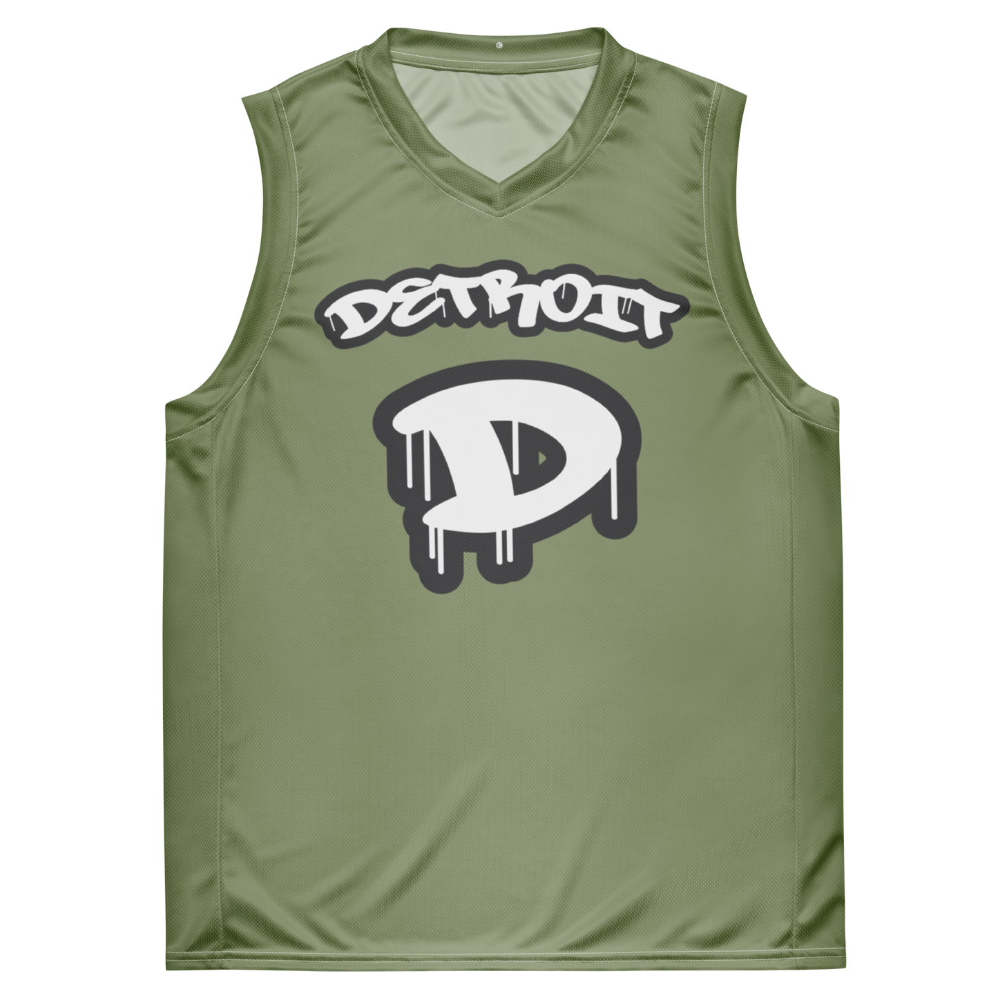 'Detroit 313' Basketball Jersey (Tag Edition) | Unisex - Beachgrass Green