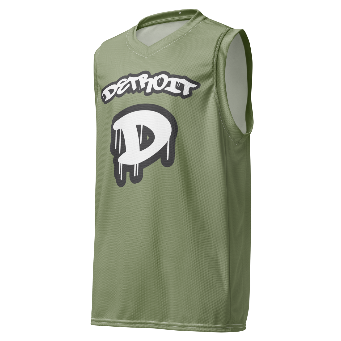 'Detroit 313' Basketball Jersey (Tag Edition) | Unisex - Beachgrass Green