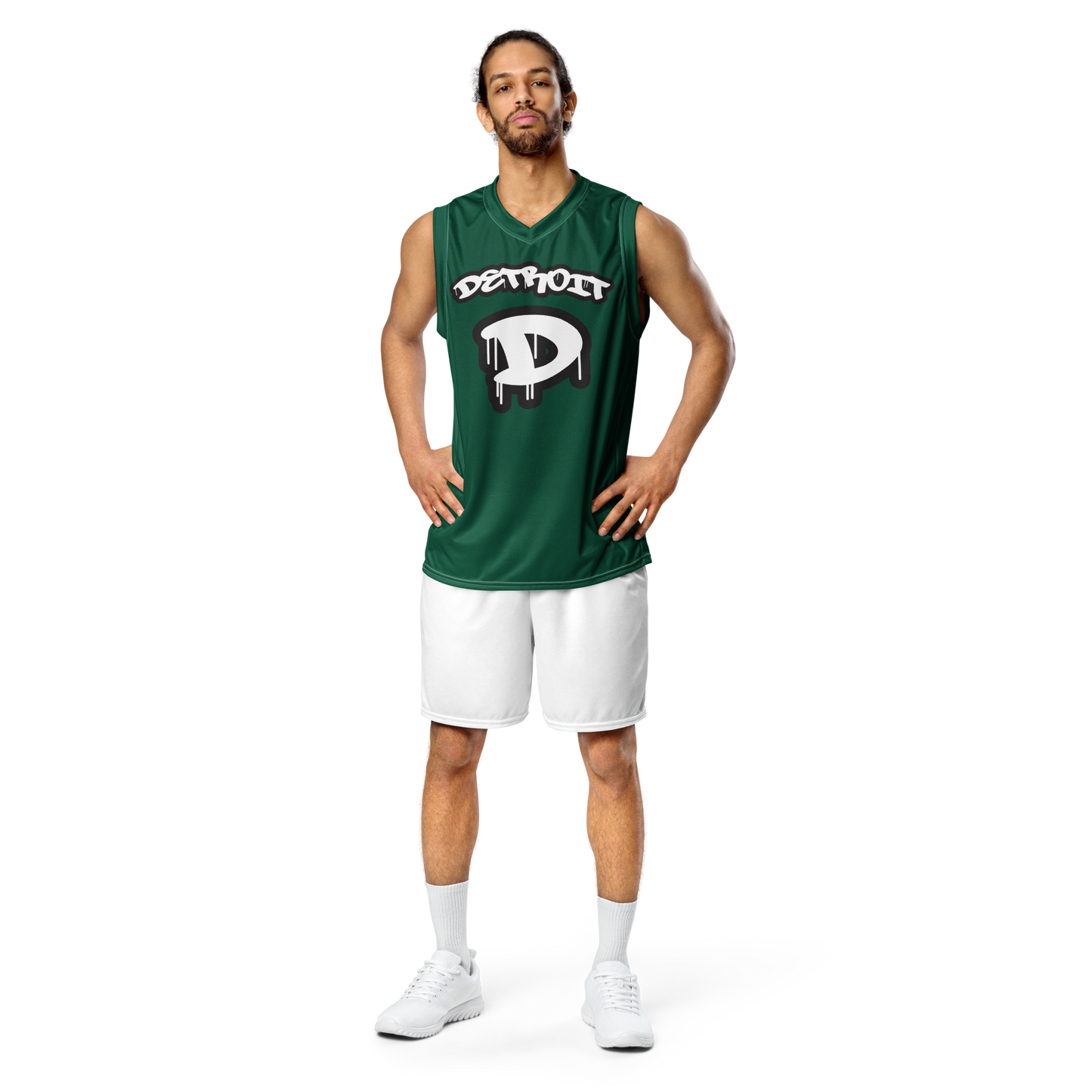 'Detroit 313' Basketball Jersey (Tag Edition) | Unisex - Superior Green