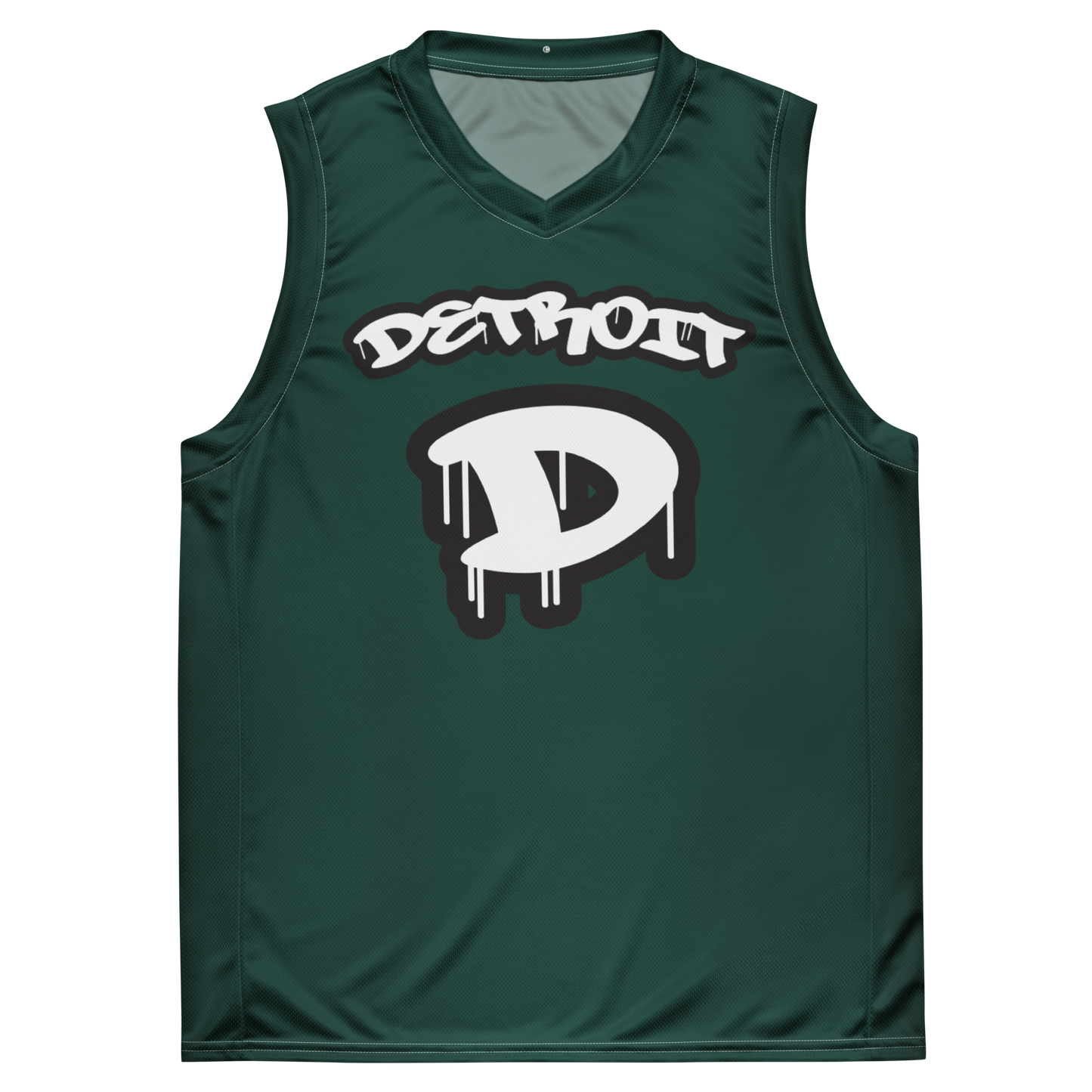 'Detroit 313' Basketball Jersey (Tag Edition) | Unisex - Laconic Green