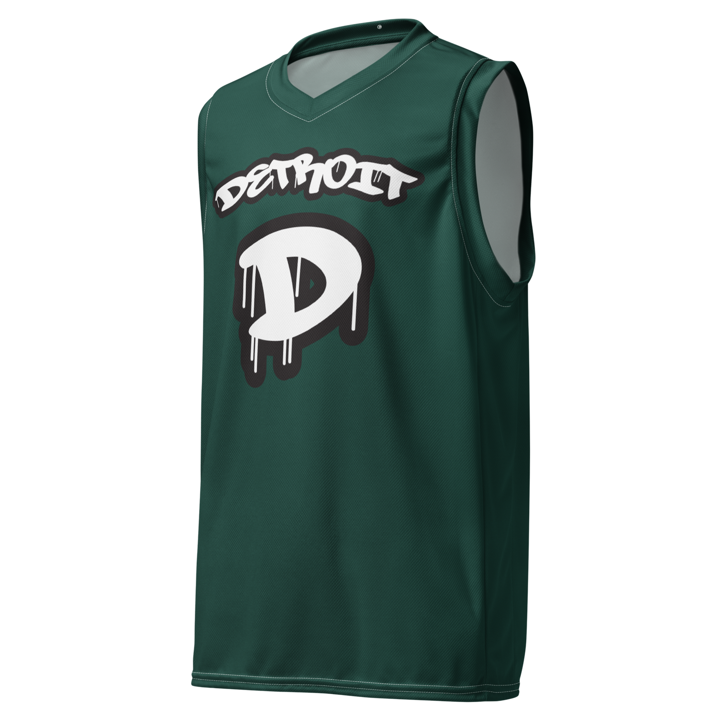 'Detroit 313' Basketball Jersey (Tag Edition) | Unisex - Laconic Green