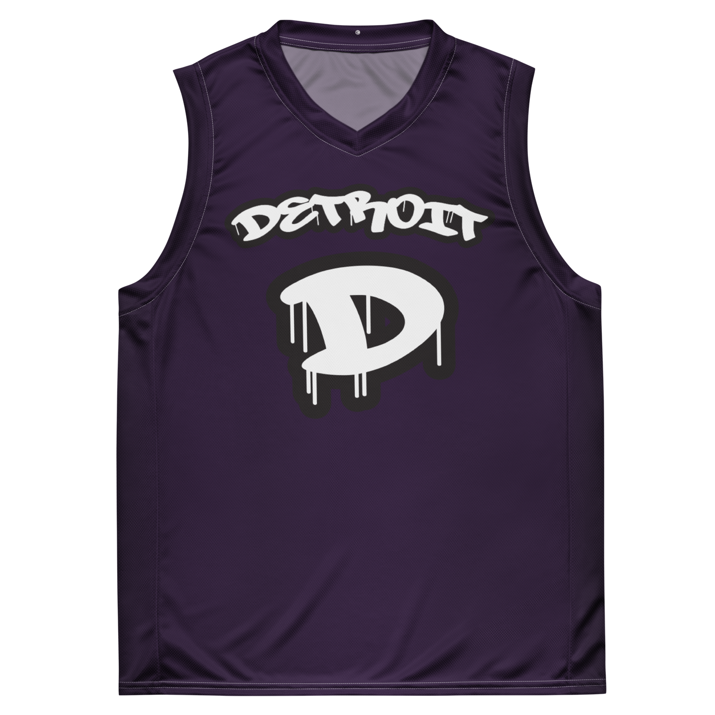 'Detroit 313' Basketball Jersey (Tag Edition) | Unisex - Blackcurrant