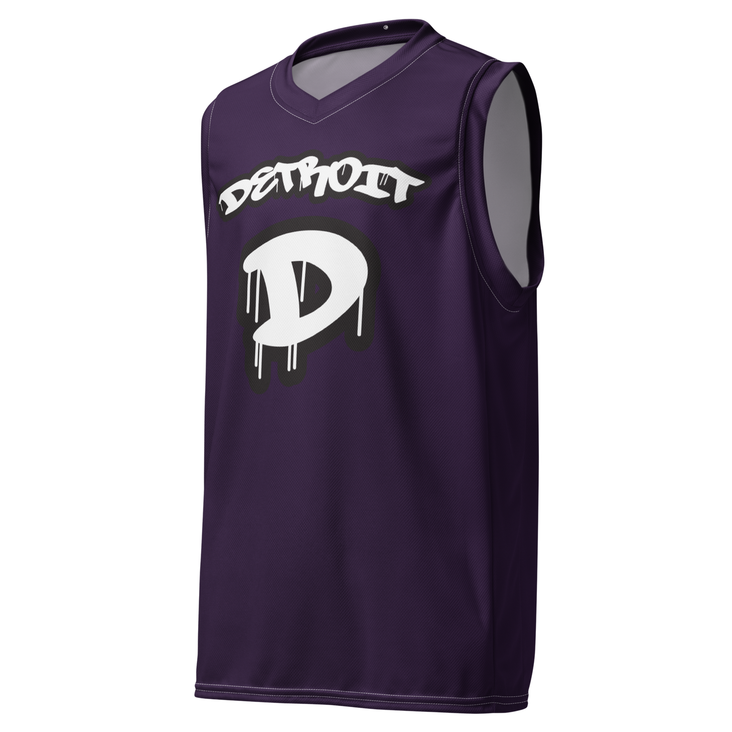 'Detroit 313' Basketball Jersey (Tag Edition) | Unisex - Blackcurrant