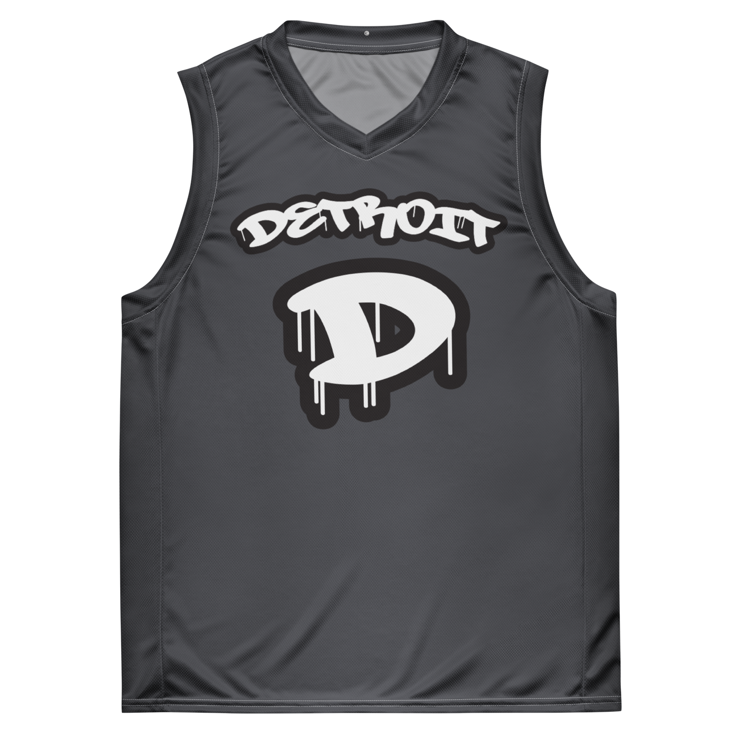 'Detroit 313' Basketball Jersey (Tag Edition) | Unisex - Iron Ore Grey