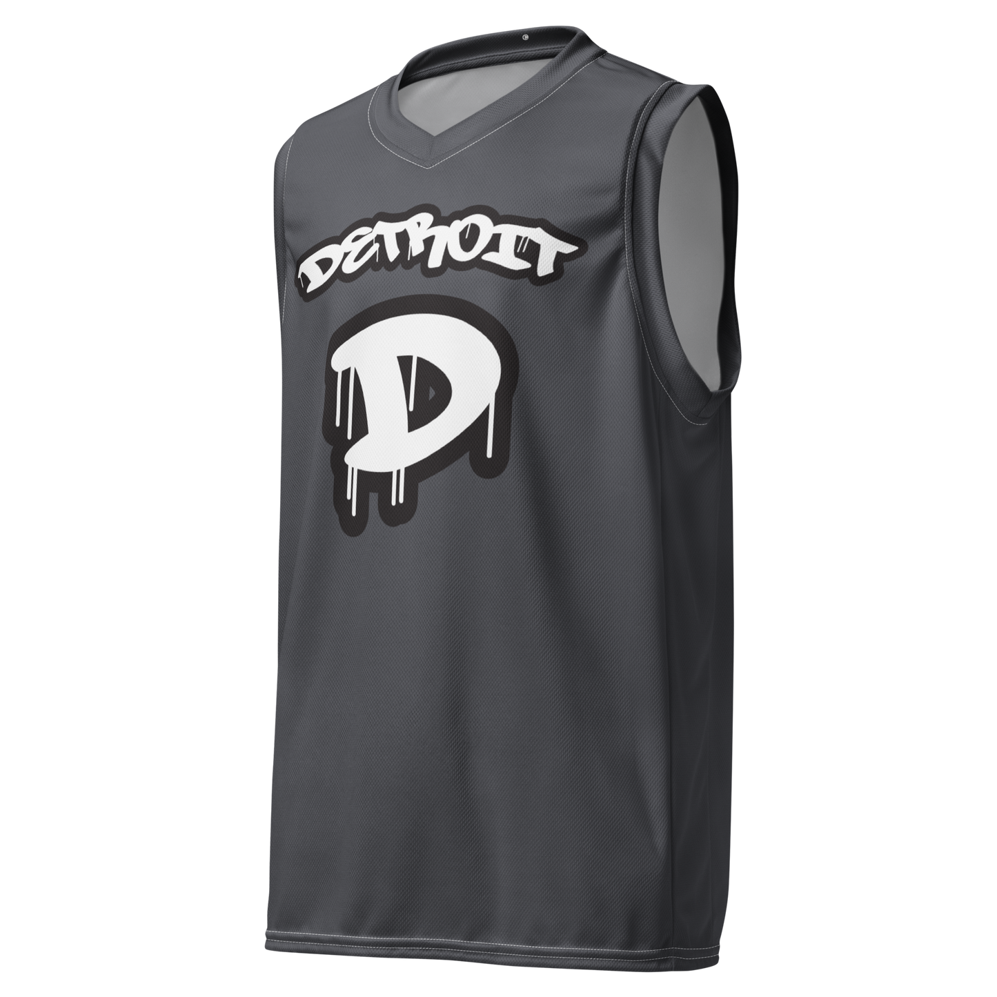 'Detroit 313' Basketball Jersey (Tag Edition) | Unisex - Iron Ore Grey